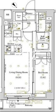 アークマーク東大井 307 間取り図