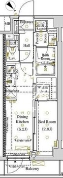 アークマーク東大井 316 間取り図