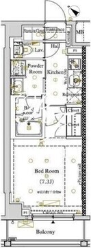 アークマーク東大井 406 間取り図