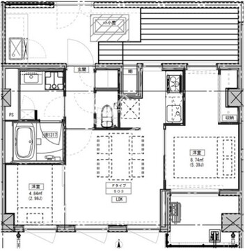 ルミーク北千住 503 間取り図