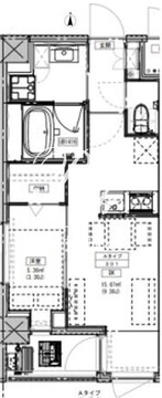 ルミーク北千住 206 間取り図
