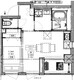 ルミーク北千住 407 間取り図