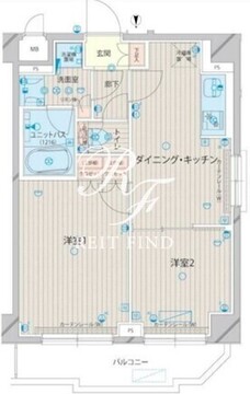 ルーブル上板橋 405 間取り図
