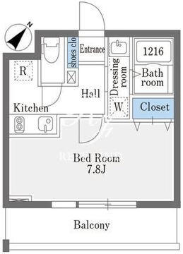 ラドゥセール巣鴨イースト 204 間取り図