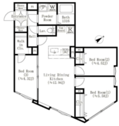エディット西池袋 102 間取り図 ?>