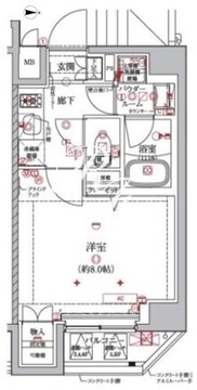 アルテシモアベニ 604 間取り図