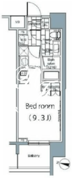 パークハビオ恵比寿 1207 間取り図