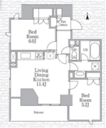 レジディア文京本郷4 1101 間取り図