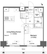 カスタリア大森2 1002 間取り図