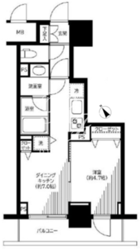 銀座レジデンス伍番館 603 間取り図