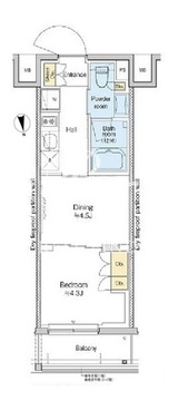 レジデンス高円寺 115 間取り図