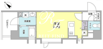 リバーレ月島 301 間取り図