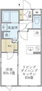 コンポジット目黒鷹番 206 間取り図