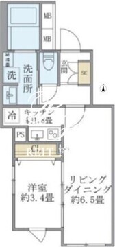 コンポジット目黒鷹番 403 間取り図