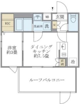 コンポジット目黒鷹番 405 間取り図