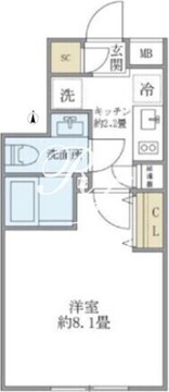 コンポジット目黒鷹番 102 間取り図