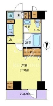 メイクスデザイン高田馬場 208 間取り図