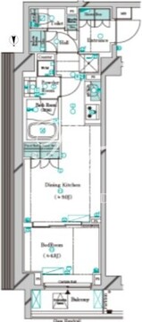 ガリシア大島 701 間取り図