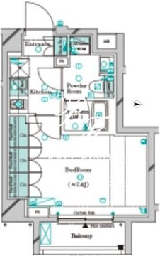 ガリシア大島 504 間取り図