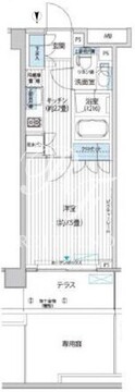 カスタリア目黒平町 105 間取り図