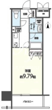 シエル新堀 803 間取り図