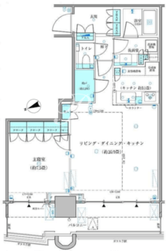 パークタワー勝どき M-4003 間取り図