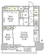 ザ・パークハビオ大森山王 1606 間取り図