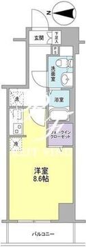 ウィルテラス深川住吉 203 間取り図