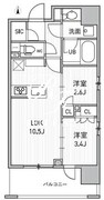 シーズンフラッツ新御徒町イースト 1201 間取り図 ?>
