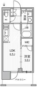 シーズンフラッツ新御徒町イースト 202 間取り図