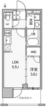 シーズンフラッツ新御徒町イースト 202 間取り図