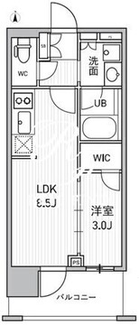 シーズンフラッツ新御徒町イースト 702 間取り図
