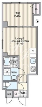 エルファーロ恵比寿 401 間取り図