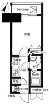 レジディア日本橋人形町2 1109 間取り図