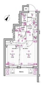 ザ・プレミアムキューブG東中野 307 間取り図 ?>