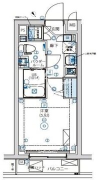 アルテシモアクレ 103 間取り図