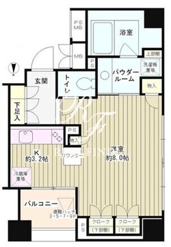 パークアクシス白金台南 501 間取り図