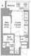 コンフォリア・リヴ北新宿 201 間取り図