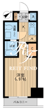 エコロジー潮見レジデンス 1303 間取り図