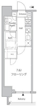カーサスプレンディッド新宿御苑 601 間取り図