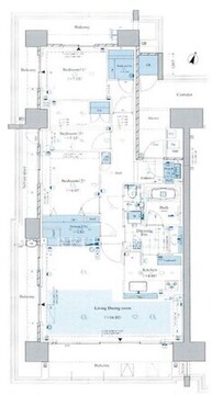 晴海フラッグ SEA-E-1701 間取り図