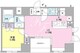 コンフォリア池袋DEUX 1303 間取り図