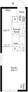 モダンテラス早稲田 301 間取り図