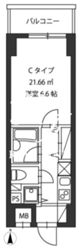 レジディア新御茶ノ水 803 間取り図
