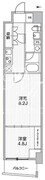 ウィーヴベース板橋本町 902 間取り図