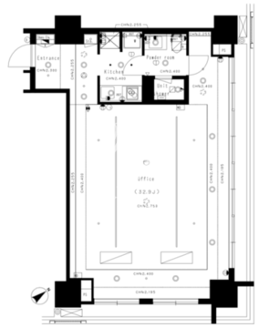 The SOHO 1123 間取り図