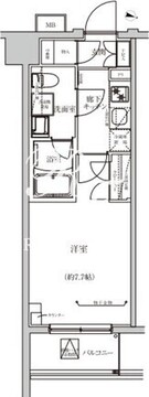ベルシード板橋本町プレミア2 307 間取り図