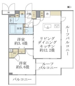 ラペルラ中野 301 間取り図