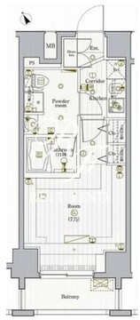 プレミアムキューブG駒沢大学 402 間取り図
