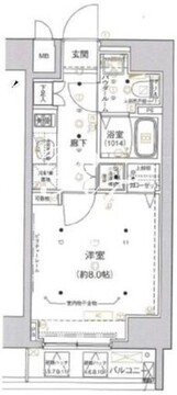 アルテシモプリマ 801 間取り図